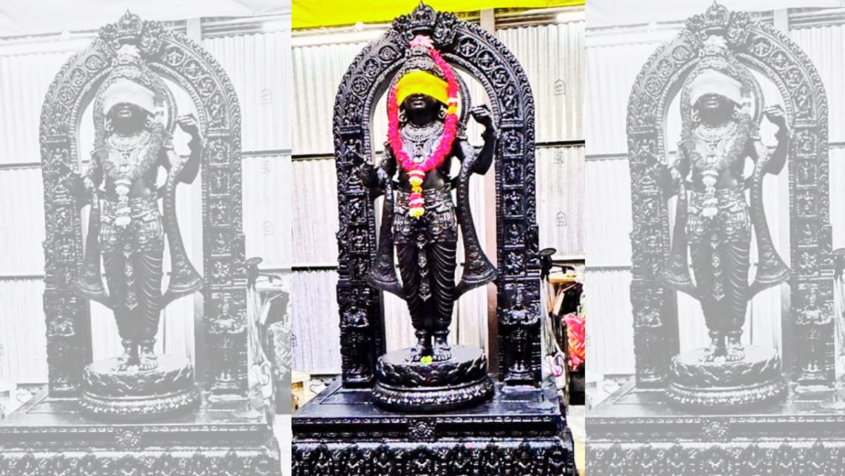 अयोध्या में भव्य राम मंदिरः राम लला की दिव्य मूर्ति की पहली झलक