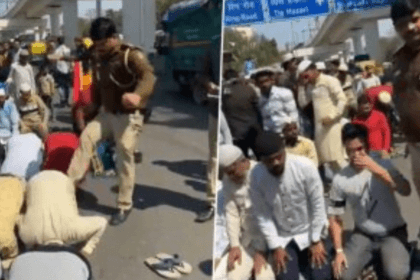 सड़क पर नमाज पढ़ने वाले