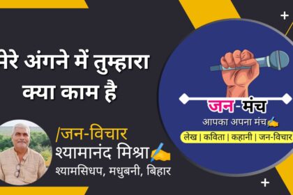 मेरे अंगने में तुम्हारा क्या काम है